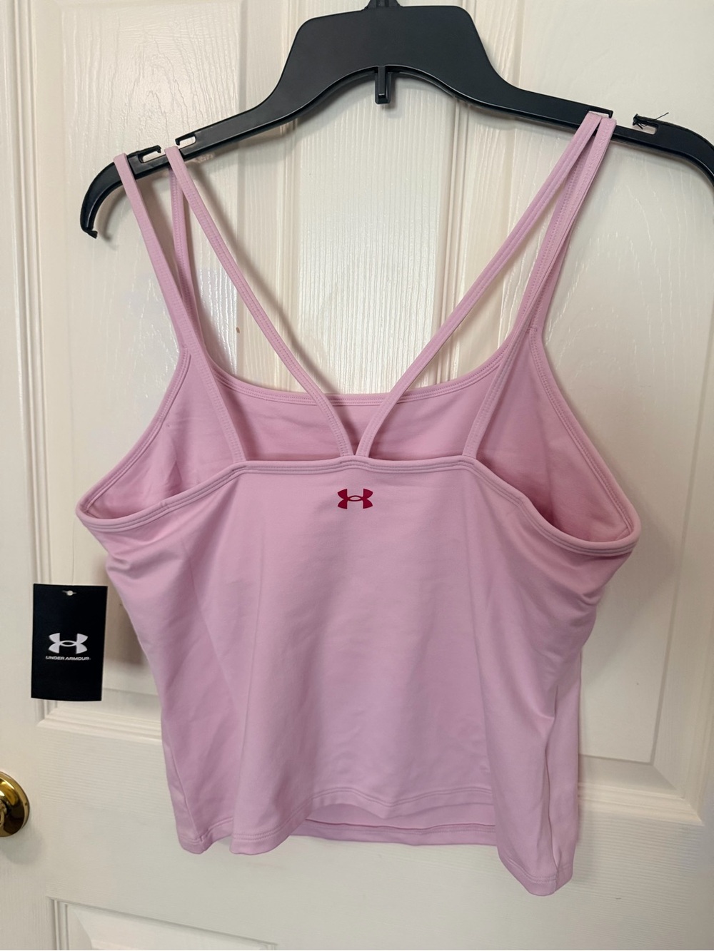 Under Armour Light Pink Double-Strap Workout Tank